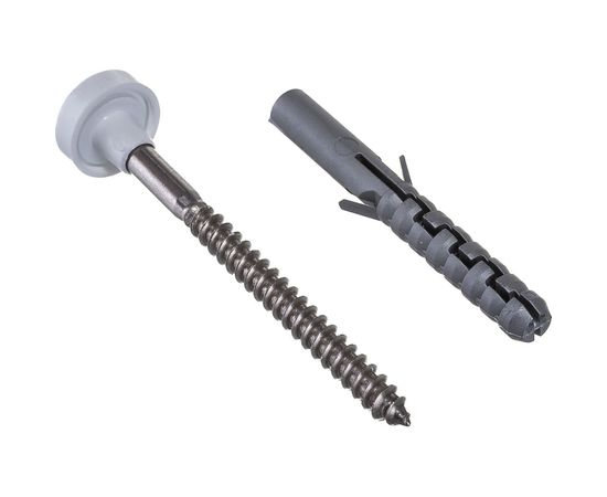 Комплект крепления для унитаза ГОСКРЕП 8х65 с белой заглушкой 2 шт. 9-0016570 – изображение 6