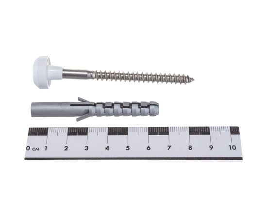 Комплект крепления для унитаза ГОСКРЕП 8х65 с белой заглушкой 2 шт. 9-0016570 – изображение 7