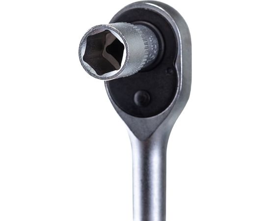 Набор торцевых головок с трещоткой КОБАЛЬТ 1/4 Cr-V 46 предметов 791196-46:2901 – изображение 8