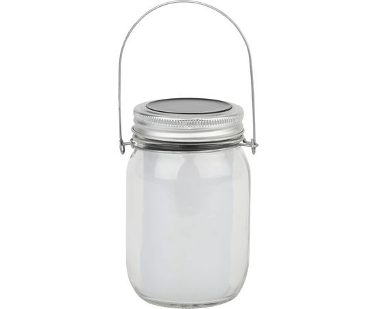 Садовый светильник на солнечной батарее ЭРА SL-GL14-JAR-3 стекло, металл, 13.5 см, прозрачный Б0032580 