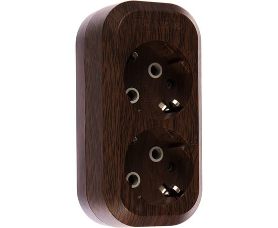 Розеточная колодка, 2 гнезда, бук TDM SQ1806-0060 