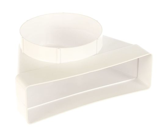 Соединитель угловой плоского воздуховода с фланцевым воздухораспределителем 60х204/D125 ERA 620СК12,5ФП 