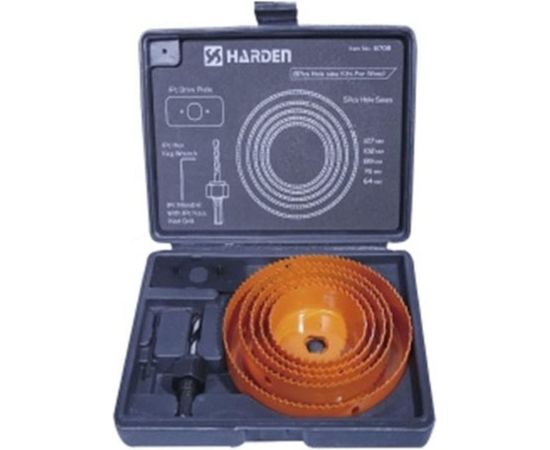 Набор коронок по дереву 8 предметов HARDEN 610545 