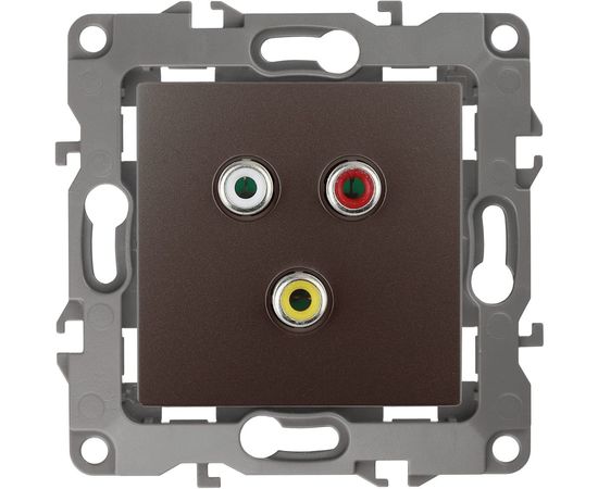 Розетка RCA ЭРА 12-3113-13 IP20, 12, бронза Б0027478 