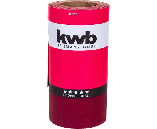 Бумага наждачная 115 мм, К240 рулон 5м, усиленная основа KWB 817824 