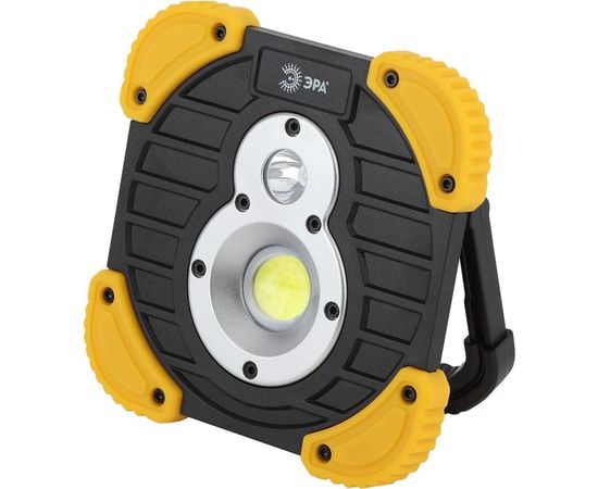 Фонарь-прожектор ЭРА PA-801 серия Практик 10Вт COB, 3,3 Ач, диммер, IPX6, PowerBank, коробка Б0036614 