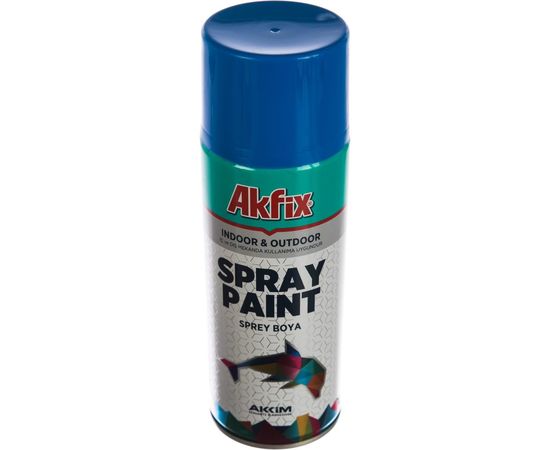 Аэрозольная акриловая краска Akfix RAL 5017 синяя 400 мл 423031 