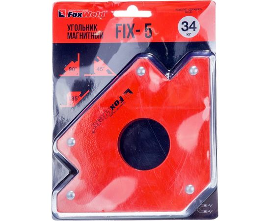 Магнитный угольник Foxweld FIX-5 до 34кг 5385 