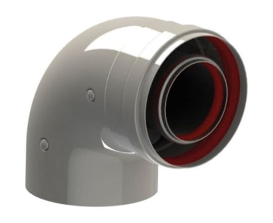 Колено коаксиальное промежуточное (60/100 мм; 90°) BaltGaz 31074 