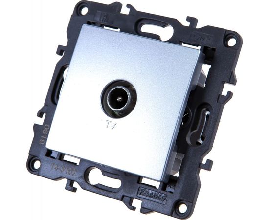 Розетка TV ЭРА 14310203 проходная, IP20, Elegance, алюминий Б0034298 – изображение 2