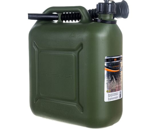 Канистра для ГСМ вертикальная, 10 л пластиковая, усиленная STELS 53126 – изображение 13