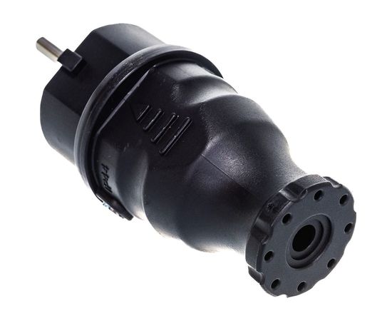 Кабельная вилка BEMIS BK1-1402-2011 каучуковая 220В 16А с заземлением IP44, черная 8698523941119 – изображение 2