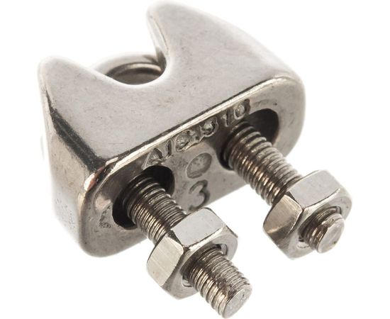 Зажим для троса ЕВРОПАРТНЕР DIN 741, D3 мм, нержав. сталь 1 шт. G1 7443 – изображение 2