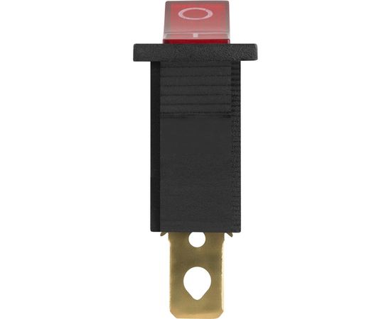 Клавишный выключатель duwi красный с подсветкой 3 контакта, 250В, 16А, ВКЛ-ВЫКЛ тип RWB-404, SC-791, 26847 5 – изображение 2