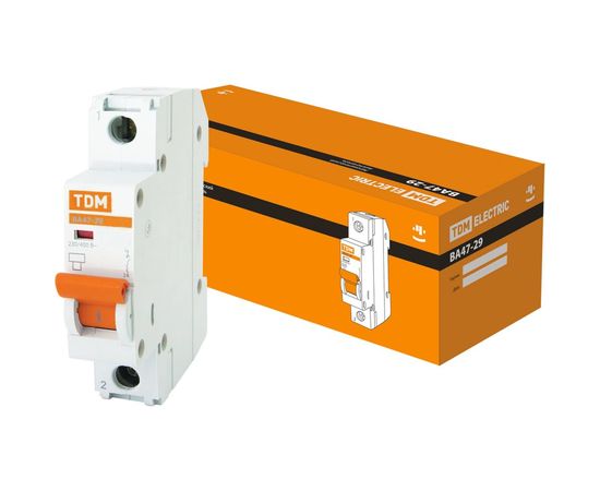 Автоматический выключатель ВА47-29 (1Р; 6 А; 4.5 кА; В) TDM SQ0206-0006 – изображение 2