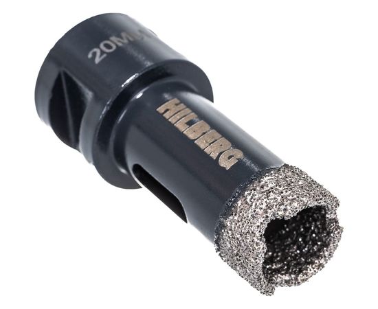 Коронка алмазная по керамике и керамограниту Super Hard (20 мм; M14) Hilberg HH620 – изображение 2
