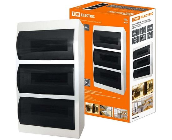 Бокс TDM ЩРН-П-36 модулей навесной пластик SQ0901-0007 – изображение 2