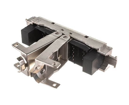 Проходной адаптер Hyperline, CA3-IDC-C6-SH-F-SL, coupler, категория 6, полный экран, IDC 4 431372 – изображение 2