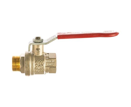 Шаровой кран RuB, 3/4 DN20 PN40, ВР-НР, серия MILANO (S.90), ручка S90E20 – изображение 2