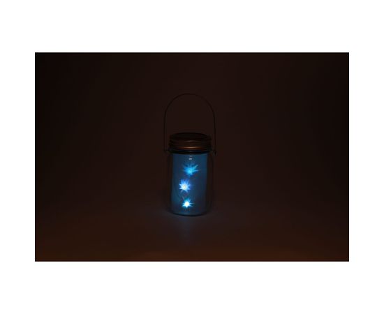 Садовый светильник на солнечной батарее ЭРА SL-GL14-JAR-3 стекло, металл, 13.5 см, прозрачный Б0032580 – изображение 2