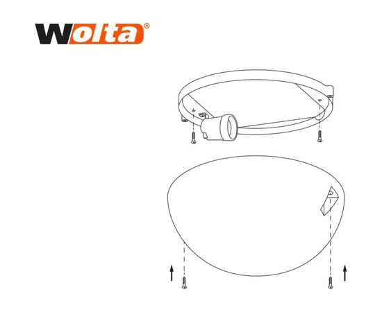 Светильник Wolta под светодиодную лампу E27 лампа в комплект не входит Матовый ДПБ06-60-002 – изображение 3