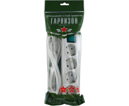 Удлинитель 4р 16А 5м с выключателем и заземлением Гарнизон ELB-G4-W-5 – изображение 3