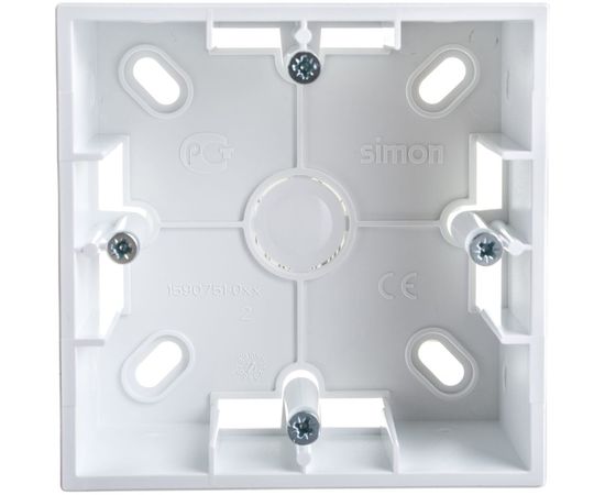 Коробка для наружного монтажа Simon на 1 пост, белый 20 1590751-030 – изображение 3