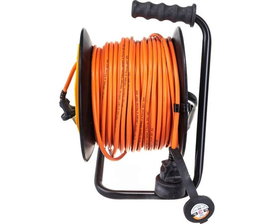 Силовой удлинитель ЭРА RPx-1-2x1.5-50m на пластиковой катушке, без заземления, 1 гнездо, 50 метров, ПВС 2x1.5, 2/36 Б0046835 – изображение 3