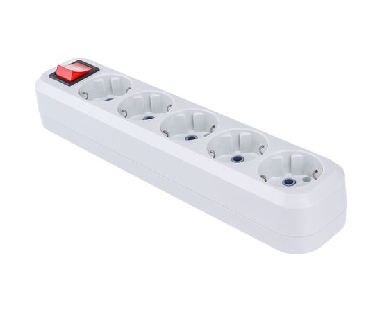 Розеточная колодка TDM 5 гнезд с выключателем 16А белая SQ1806-0037 – изображение 3