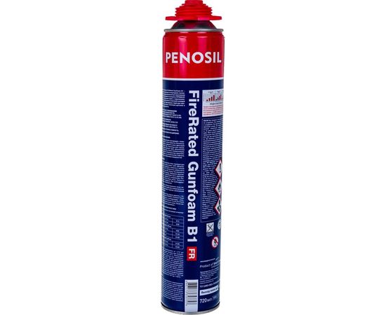 Огнеупорная профессиональная монтажная пена Penosil Premium Fire Rated Gunfoam B1 720 ml A1525Z – изображение 3