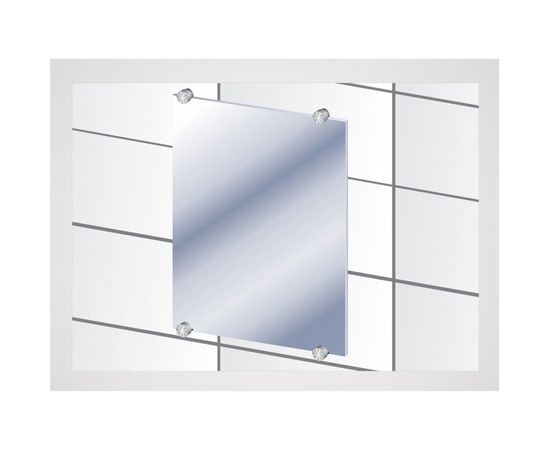 Комплект крепление для зеркала ЕВРОПАРТНЕР хром, рифленое 87655 – изображение 3