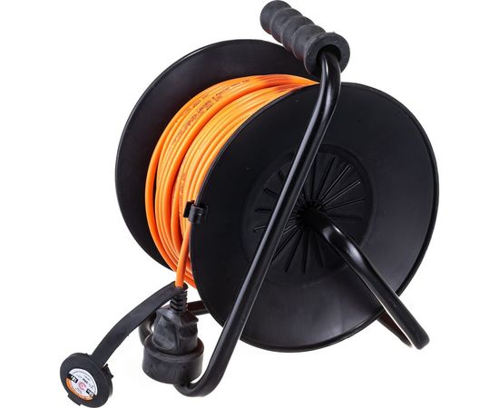 Силовой удлинитель ЭРА RPx-1-2x1.5-50m на пластиковой катушке, без заземления, 1 гнездо, 50 метров, ПВС 2x1.5, 2/36 Б0046835 – изображение 4