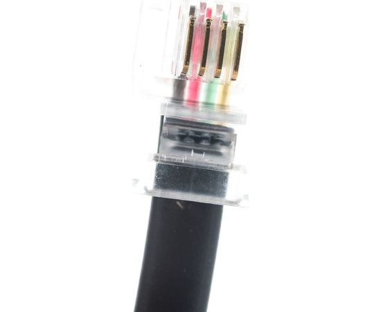 Кабель Cablexpert телефонный аппарат-розетка, 5 м чёрный TC6P4C-5M-BK – изображение 4