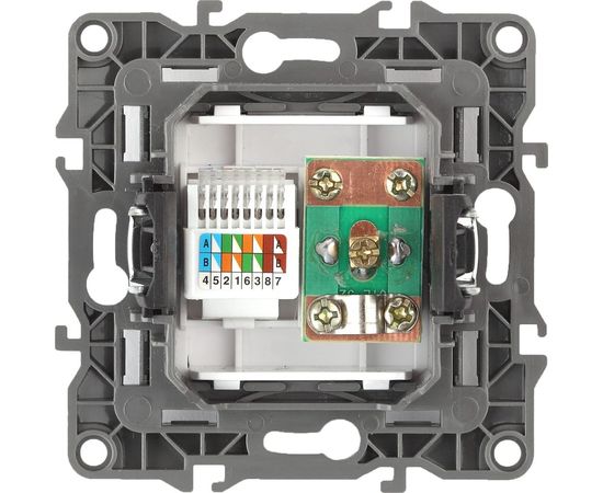 Комбинированная розетка ЭРА 12-3110-13 RJ45 TV, IP20, 12, бронза Б0027448 – изображение 4