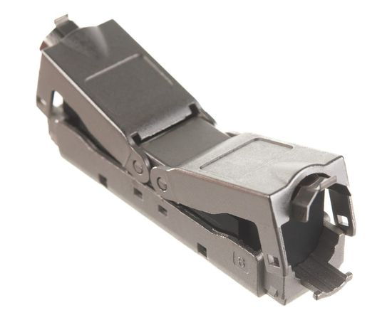 Проходной адаптер Hyperline, CA3-IDC-C6-SH-F-SL, coupler, категория 6, полный экран, IDC 4 431372 – изображение 4