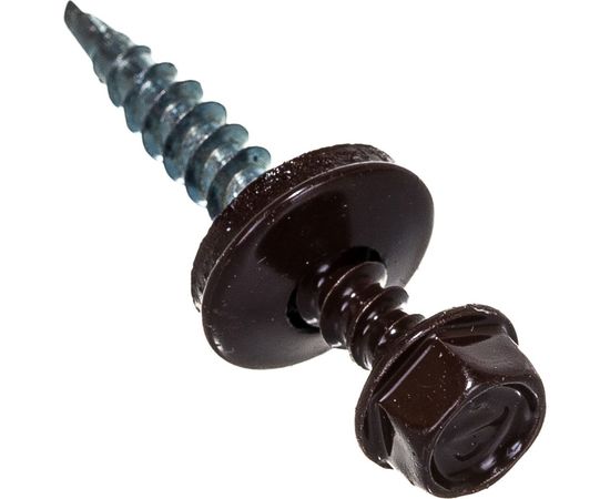 Кровельный саморез Tech-Krep КР сверло 4,8х35 RAL-8017 шоколадно-коричневый 60 шт, коробка с окном 112034 – изображение 4