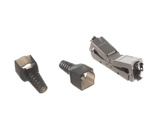 Проходной адаптер Hyperline, CA3-IDC-C6-SH-F-SL, coupler, категория 6, полный экран, IDC 4 431372 – изображение 5