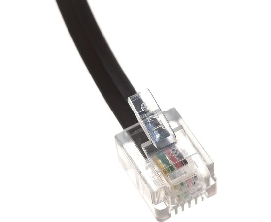 Кабель Cablexpert телефонный аппарат-розетка, 5 м чёрный TC6P4C-5M-BK – изображение 6