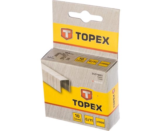 Скобы типа G (10 х 10.6 x 1.2 мм) 1000 шт. TOPEX 41E410 – изображение 6