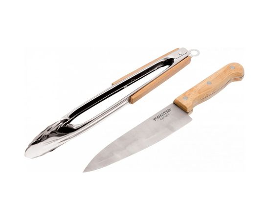 Универсальный набор для гриля FORESTER, щипцы, нож шефа 12 BC-772 