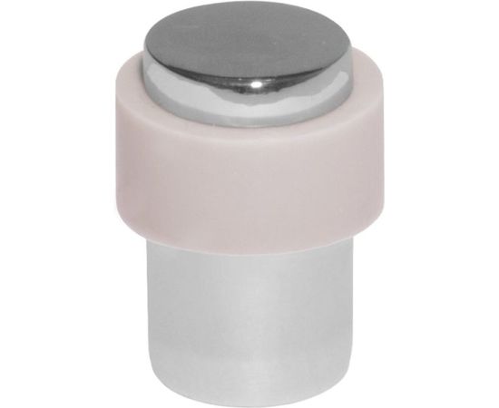 Дверной упор DOORLOCK DL DS004 SN матовый никель, 23/29мм, высота 40мм, серая резина 74231 