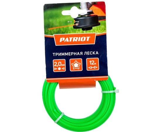 Леска для триммера (2.0 мм; 12 м; звезда) PATRIOT 200-12-3 805205121 