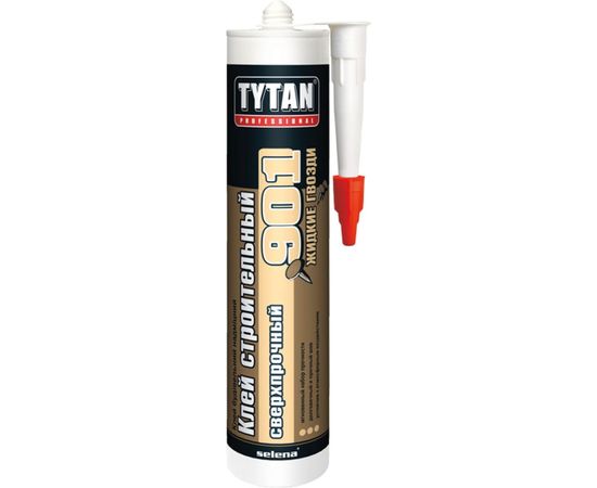 Строительный сверхпрочный клей TYTAN PROFESSIONAL №901, бежевый 0,390 кг 23288 
