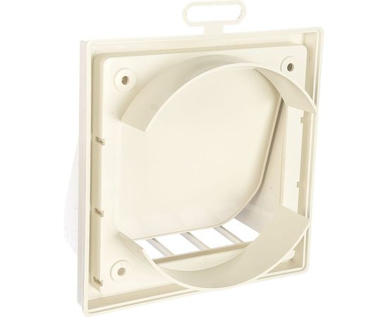 Выход стенной вытяжной с обратным клапаном (150х150 мм, с фланцем 125мм) ERA ASA, бел 1515К12,5ФВ 90-02041 