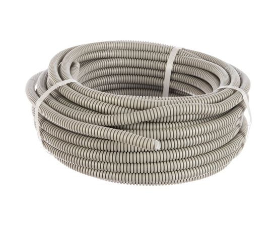 Труба ПВХ Экопласт гофрированная легкая, с зондом диаметр 16 мм, 25м 10116-25B 