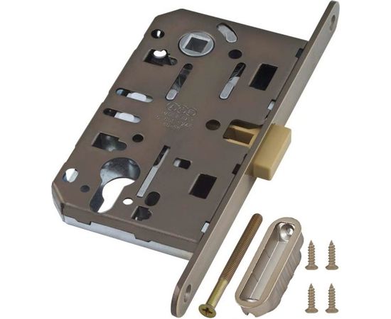 Замок AGB межк. магн. под цил. MEDIANA POLARIS B06103.50.12.567 с отв. планк B02402.05 ант бр 26391 – изображение 2