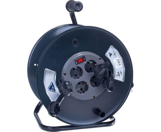 Удлинитель Партнер-Электро ProfiLine 4гн. с/з с выкл. КГ 3х1,5 16A 30м IP 44 UP218C-430GR – изображение 2