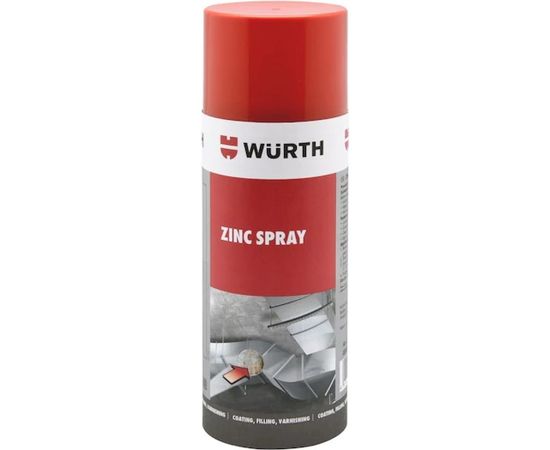 Цинк спрей серый Wurth 400МЛ 0893113120053 12 – изображение 2