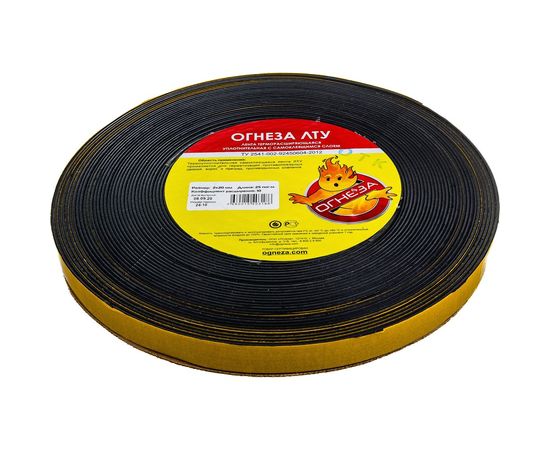 Термоуплотнительная лента Огнеза ЛТУ 2х20 мм, рулон 25 пог.м. 105101 – изображение 2