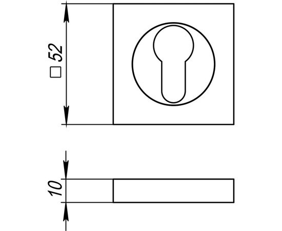 Накладка под цилиндр Fuaro ET KM AB/GP-7 23695 – изображение 2